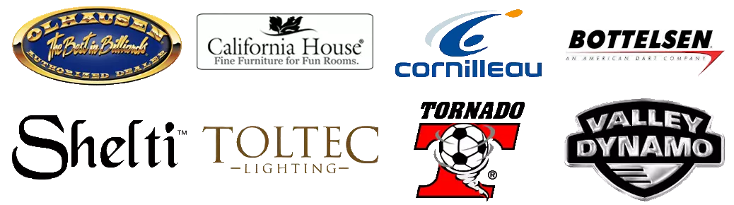 game table brand logos